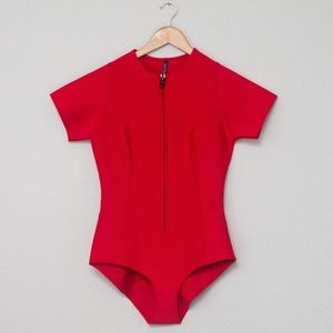 Lisa Marie Fernandez - Red Bonded Farrah One Piece